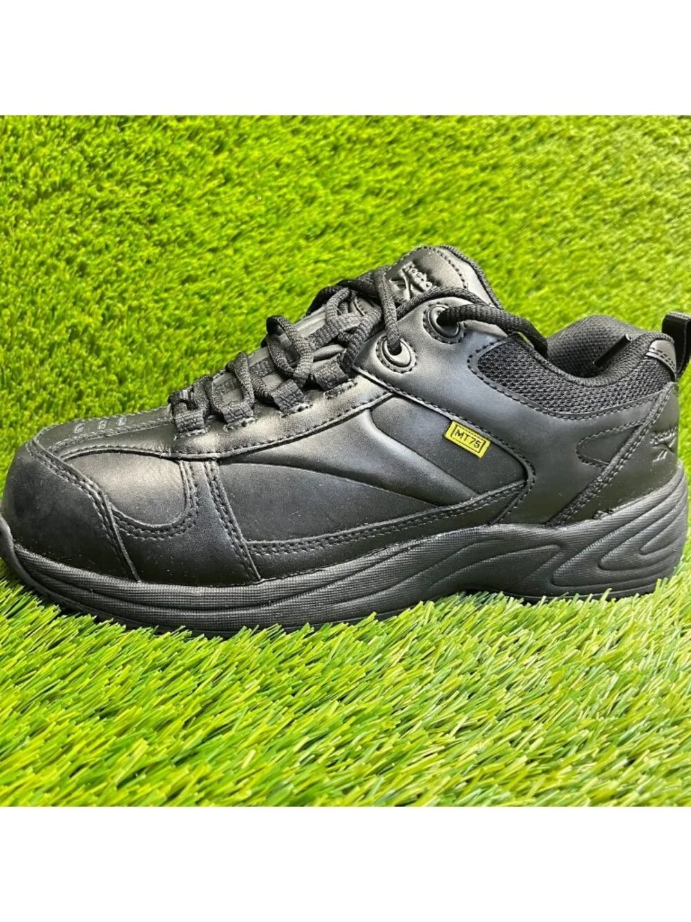 Reebok Centose Mens Size 9 Black Leather Composite Toe Safety Working Shoes